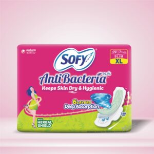 SOFY ANTIBACTERIA SLIM SANITARY PADS 7 Pieces