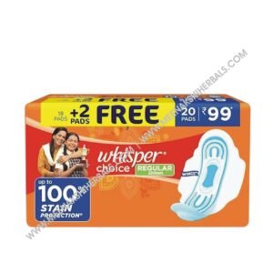 WHISPER CHOICE WINGS REGULAR SANITARY PADS 20 Pieces