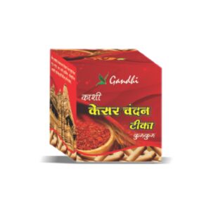 KASHI KESAR CHANDAN TIKA KUMKUM RED 30GM GANDHI