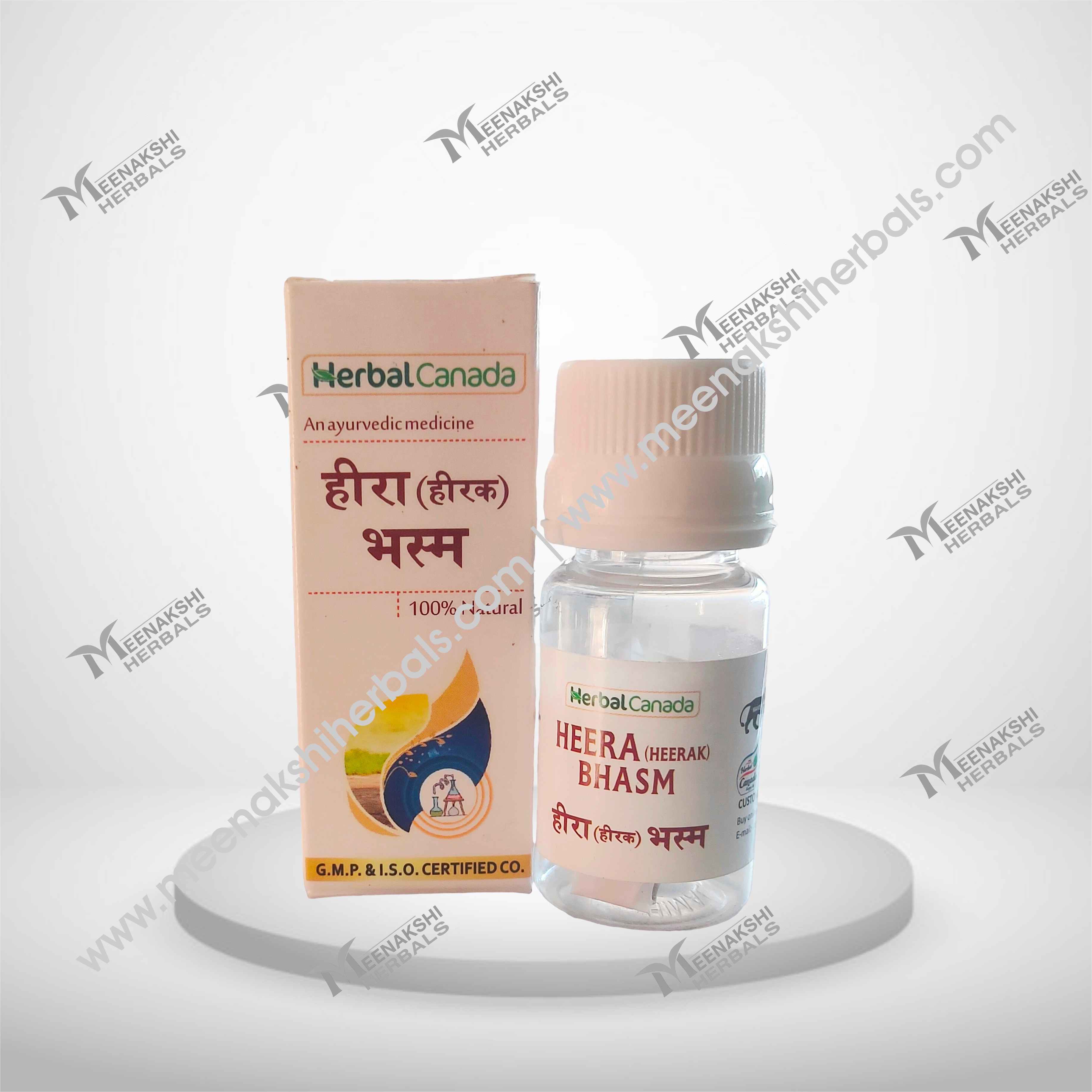 HEERA (HEERAK) BHASMA 100MG. HERBAL CANADA