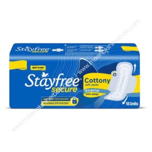 STAYFREE SECURE REGULAR SANITARY PADS 18 Pieces