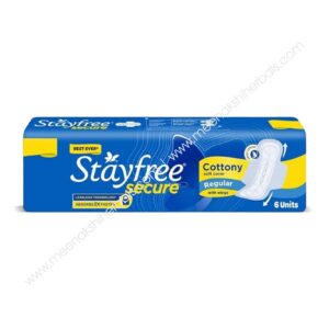 STAYFREE SECURE REGULAR SANITARY PADS 6 Pieces