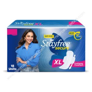 STAYFREE SECURE XL SANITARY PADS 18 Pieces