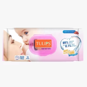 TULIPS BABY WET WIPES 72'S