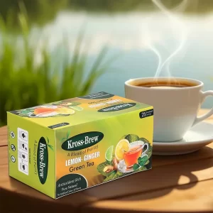 KROSS-BREW LEMON GINGER GREEN TEA 25 Tea Bags