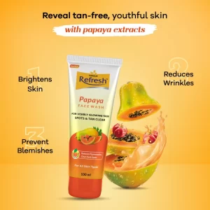 REFRESH PAPAYA FACE WASH 100ML TORQUE