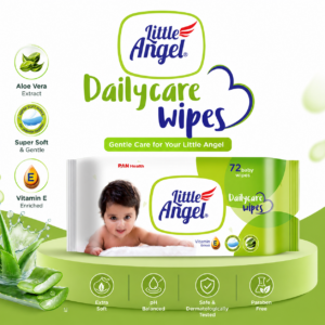 LITTLE ANGLE BABY WIPES 72'S